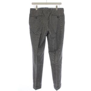 INCOTEX SLIM fit PATTERN30 SUPER100's スラックスパンツ ジップフライ グレンチェック