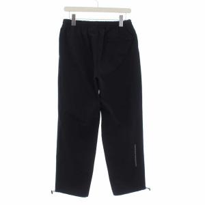 Back Channel テーパードパンツ イージー ロゴプリント ドローコード M ブラック