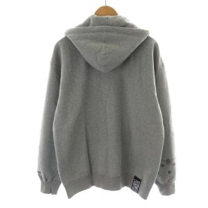 Back Channel パーカー ジップアップ フード 長袖 コットン L グレー