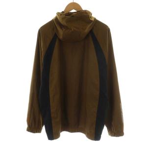 Back Channel NYLON TRACK HOODED JACKET ジップアップ フード ナイロン XL ブラウン