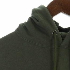Back Channel DRIP BKCNL PULLOVER PARKA コットン ロゴプリント 長袖 M カーキ