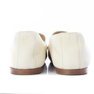 MARGARET HOWELL IDEA コインローファー スリッポン レザー 23cm ホワイト