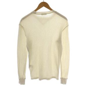 Ron Herman RHC カットソー 長袖 ワッフル地 コットン S アイボリー