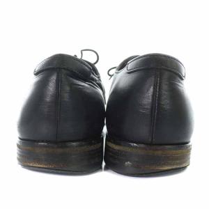 PRADA ビジネスシューズ レザー ローヒール ストレートチップ レースアップ 7 27.5cm 黒 ブラック