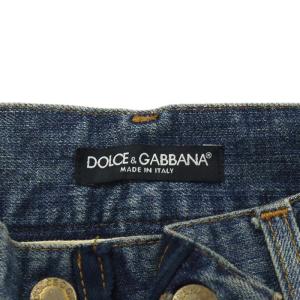 DOLCE&GABBANA CLASSIC16 デニムパンツ ジーンズ ジーパン ダメージ加工 ジッパーフライ 44 インディゴ