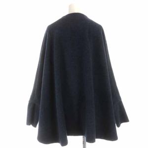 NEPENTHES ジャケット ポンチョ ウール ポケット ネイビー