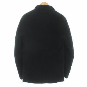 ARMANI COLLEZIONI テーラードジャケット フェイクムートン 裏ボア 46 ブラック