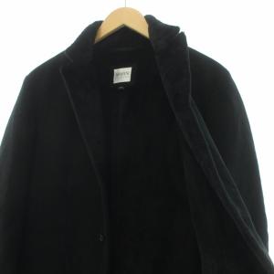 ARMANI COLLEZIONI テーラードジャケット フェイクムートン 裏ボア 46 ブラック