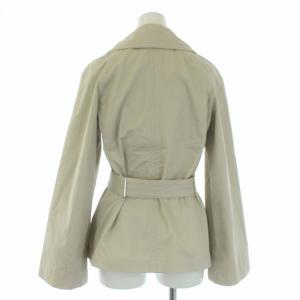 MONCLER スプリングコート ショート 春アウター ベルト 0 S ベージュ
