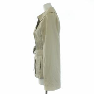 MONCLER スプリングコート ショート 春アウター ベルト 0 S ベージュ