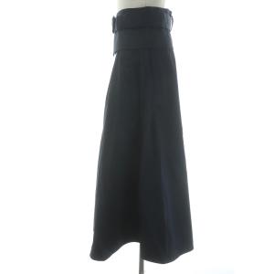 Diagram GRACE CONTINENTAL 18SS ベルト付トレンチスカート ロング フレア ハイウエスト 38 ネイビー