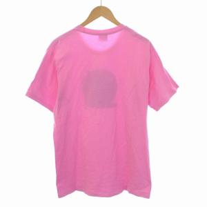 STUSSY エイトボール プリント Tシャツ カットソー クルーネック 半袖 M ピンク