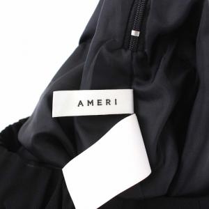 Ameri VINTAGE 22SS ORIGAMI FLARE WRAP PANTS オリガミ フレア ラップパンツ ワイドパンツ イージー S 黒