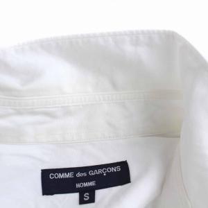 COMME des GARCONS HOMME AD2006 07SS シャツ コットン 半袖 S 白 ホワイト HS-B036