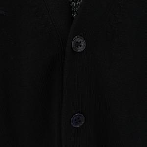 HYKE カーディガン ニット Vネック 161-11060 コットン100% 長袖 1 ネイビー