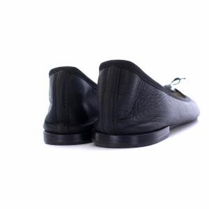 Repetto バレエシューズ パンプス フラット リボン レザー 38 ブラック
