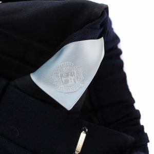 Dulcamara ワイドテーパードパンツ イージーパンツ ウール 0 ネイビー