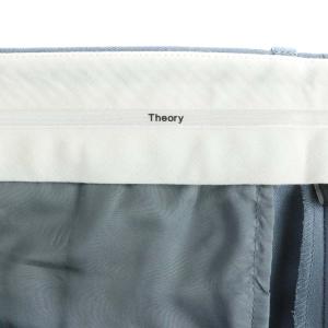 Theory 18AW テーパードパンツ スラックス パンツ ジップフライ ウール 4 ブルー