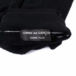 COMME des GARCONS HOMME PLUS ヴィンテージ AD1999 90S 製品染め タートルネックニット セーター ケーブル編み ブラック