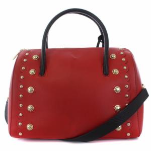 kate spade new york ボストンバッグ ショルダー 2WAY マディソン スチュワート ストリート メガレーン レザー レッド