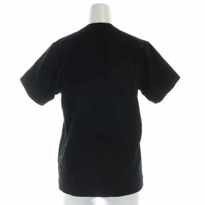 COMME des GARCONS COMME des GARCONS コムコム Tシャツ カットソー Uネック コットン フリル 半袖 S 黒 ブラック