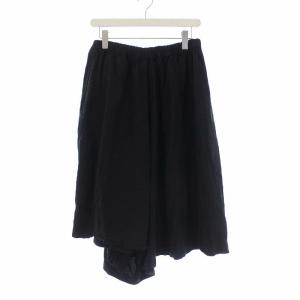 BLACK COMME des GARCONS AD2014 15SS ワイドパンツ キュロット イージー 変形 XS 黒 1O-S002