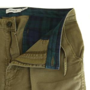 nonnative 13AW DWELLER EASY RIB PANTS テーパードパンツ 裏地チェック 3 ベージュ