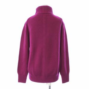 UNITED ARROWS ニット セーター 長袖 タートルネック ウール カシミヤ混 ボルドー