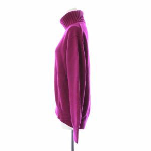 UNITED ARROWS ニット セーター 長袖 タートルネック ウール カシミヤ混 ボルドー