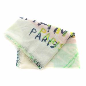 CHANEL アンディウォーホル ストール マフラー フリンジ ロゴ N°5 総柄 マルチカラー