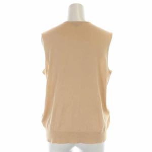 Drawer 16G クルーネック ノースリーブニット カットソー Uネック コットン 1 S ベージュ