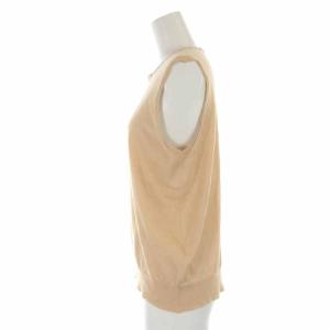 Drawer 16G クルーネック ノースリーブニット カットソー Uネック コットン 1 S ベージュ