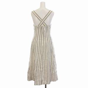 Theory 18SS BUSTIER SUN DRESS SPLIT STRIPE キャミソール ワンピース