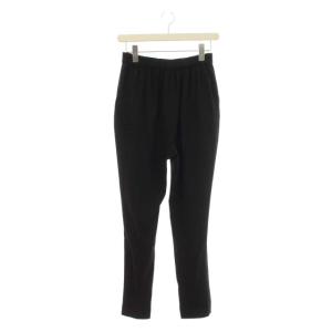 ENFOLD テーパードパンツ イージーパンツ シフォン 38 ブラック