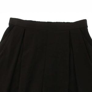 ENFOLD テーパードパンツ イージーパンツ シフォン 38 ブラック