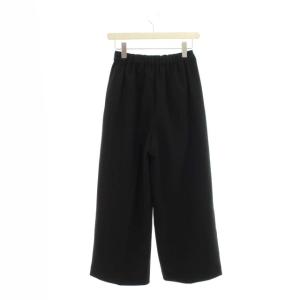 ENFOLD ワイドパンツ イージーパンツ スラックス センタープレス 36 ブラック