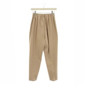 ENFOLD テーパードパンツ ワイド スラックス センタープレス 36 ベージュ