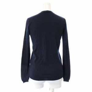 JIL SANDER NAVY カーディガン ニット シルク S ネイビー