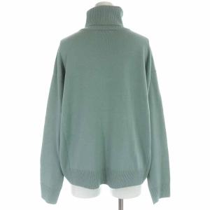 GALERIE VIE ニット カットソー タートルネック ウール 長袖 S グリーン