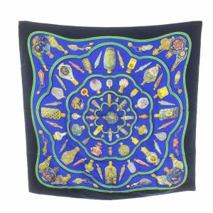 HERMES カレ90 QU IMPORTE LE FLACON 香水瓶 スカーフ マルチカラー