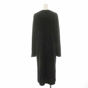 Theory high twist cotton crewneck cardi カーディガン ロング S ブラック