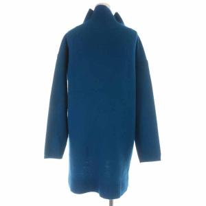 nagonstans 19AW ニット セーター チュニック タートルネック プルオーバー ウール 長袖 36 ブルー