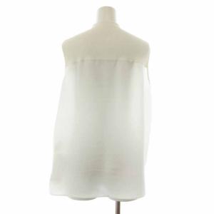 Theory 21SS Combo GGT Rib Yoke Shl J カットソー ノースリーブ ニット 切替 S 白 ホワイト