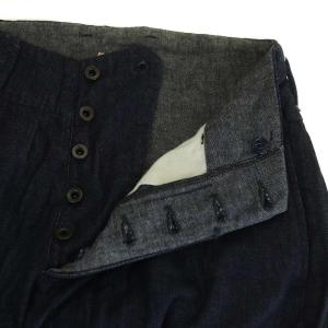 KAPITAL デニムパンツ ジーンズ ワイド ギャザー ボタンフライ 0 インディゴ