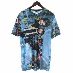 AD2019 20SS Tシャツ カットソー プルオーバー 総柄 オルランド期 半袖 L 青 ブルー