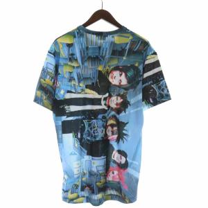 COMME des GARCONS HOMME PLUS AD2019 20SS Tシャツ カットソー プルオーバー 総柄 オルランド期 半袖 L 青 ブルー