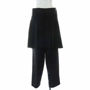 COMME des GARCONS 04AW ダークロマンス期 ドッキングパンツ プリーツスカート ストライプ S ブラック