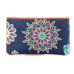 ポーチ プッチ柄 総柄 ネイビー