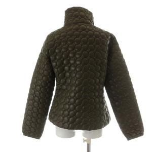 MONCLER ダウンジャケット ジップアップ キルティング アウター 1 カーキ