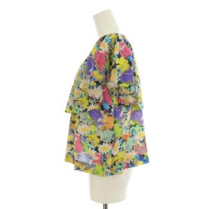 Diagram GRACE CONTINENTAL 17SS ブラウス シャツ プルオーバー フリル ティアード 花柄 半袖 36 S マルチカラー